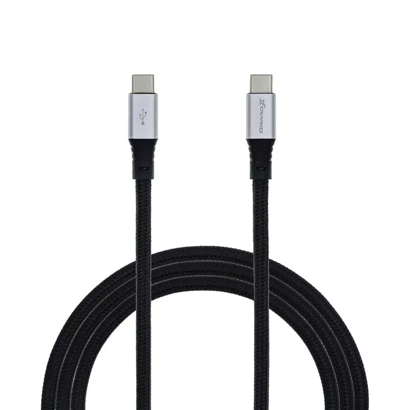 Кабель Grand-X USB Type-C Power Delivery 65W 1м Black (TPC-02), фото №2