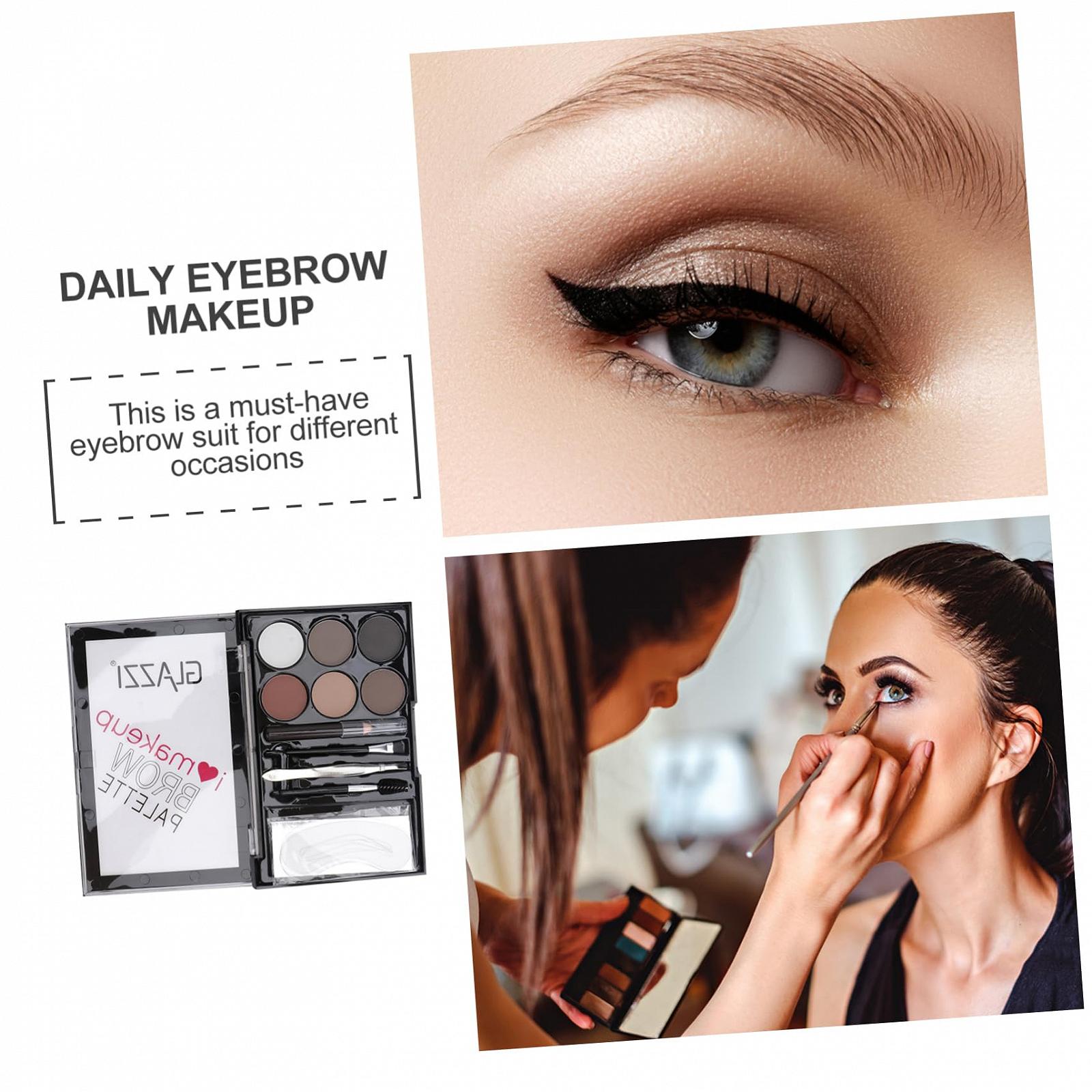 Набір Minkissy 4 Sets Набір пудри для брів Помада для брів Miss Олівець ABS Щітка, фото №7