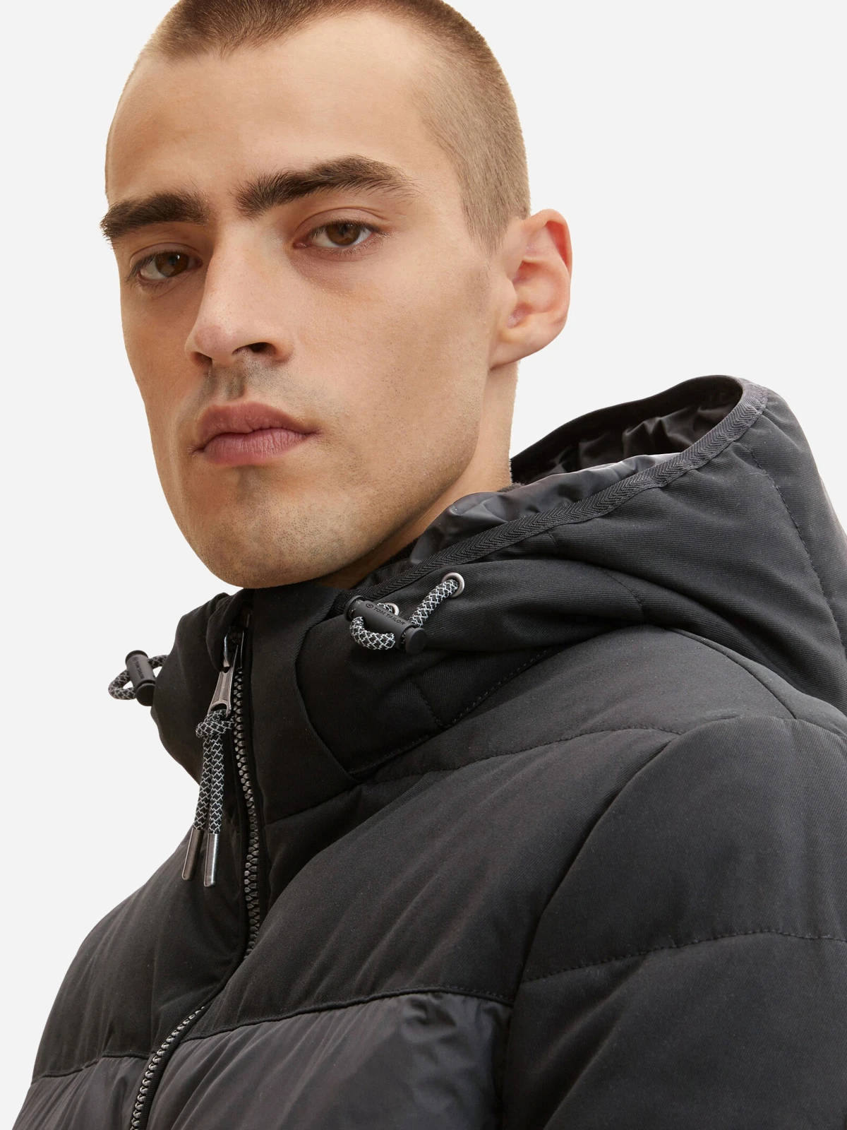 Куртка Tom Tailor Mix Puffer Jacket Черный XXXL, фото №3