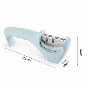 Точилка для кухонних ножів 3 слоти багатофункціональна для ремонту та полірування 20,5x5x7 см synthetic.ua - Фото 1