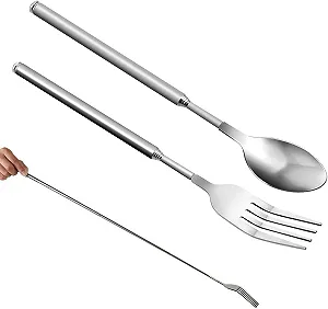 Набор телескопических вилок и ложек, 2 шт - Фото 1
