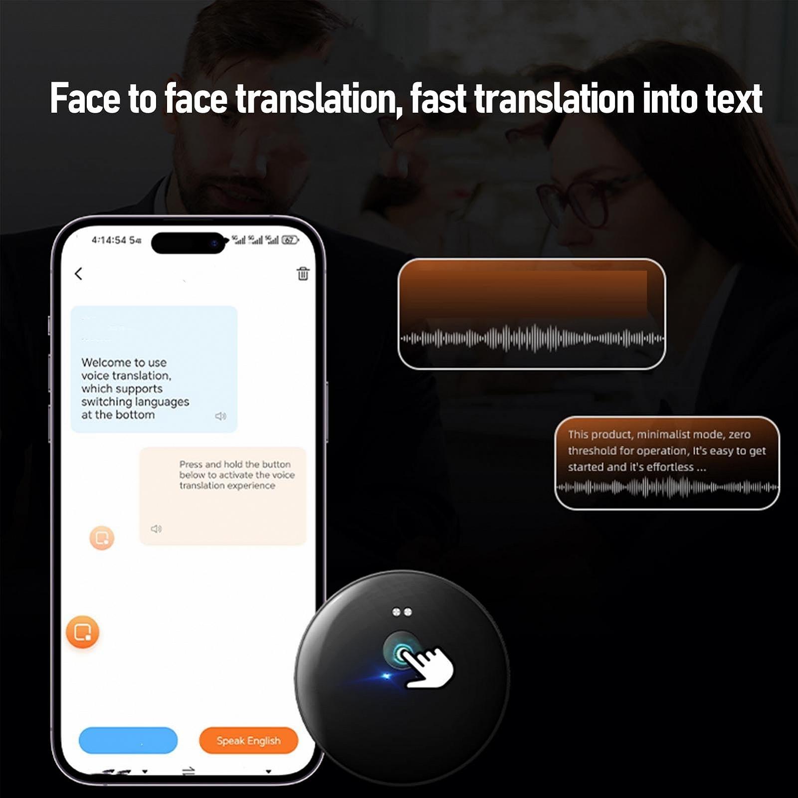 Голосовий Перекладач Бездротовий 5.4, Батарея 70 mAh, 1 год Швидка Зарядка, фото №2