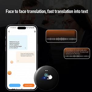 Голосовой Переводчик Беспроводной 5.4, Батарея 70 mAh, 1 ч Быстрая Зарядка цена на synthetic.ua - Фото 1 Голосовой Переводчик Беспроводной 5.4, Батарея 70 mAh, 1 ч Быстрая Зарядка synthetic.ua - Фото 1