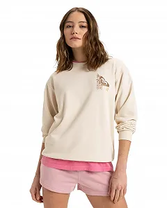 Женский свитшот Terry Vint. Roxy Surf Stoked Crew synthetic.ua - Фото 1