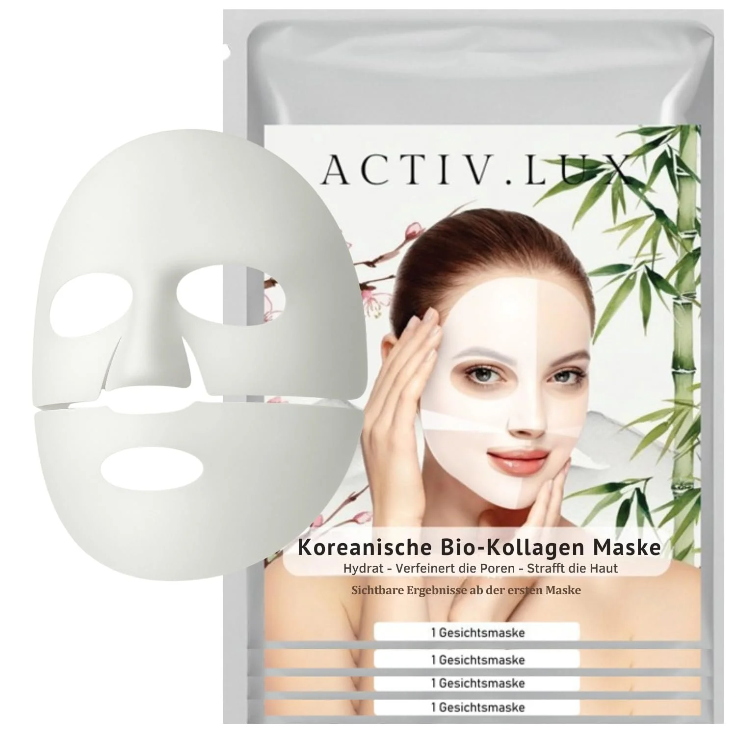 Кристаллическая маска для лица с коллагеном Korean | против морщин, антивозрастная, сужает поры и глубоко увлажняет | 4 маски, фото №1 Кристаллическая маска для лица с коллагеном Korean | против морщин, антивозрастная, сужает поры и глубоко увлажняет | 4 маски, фото №1