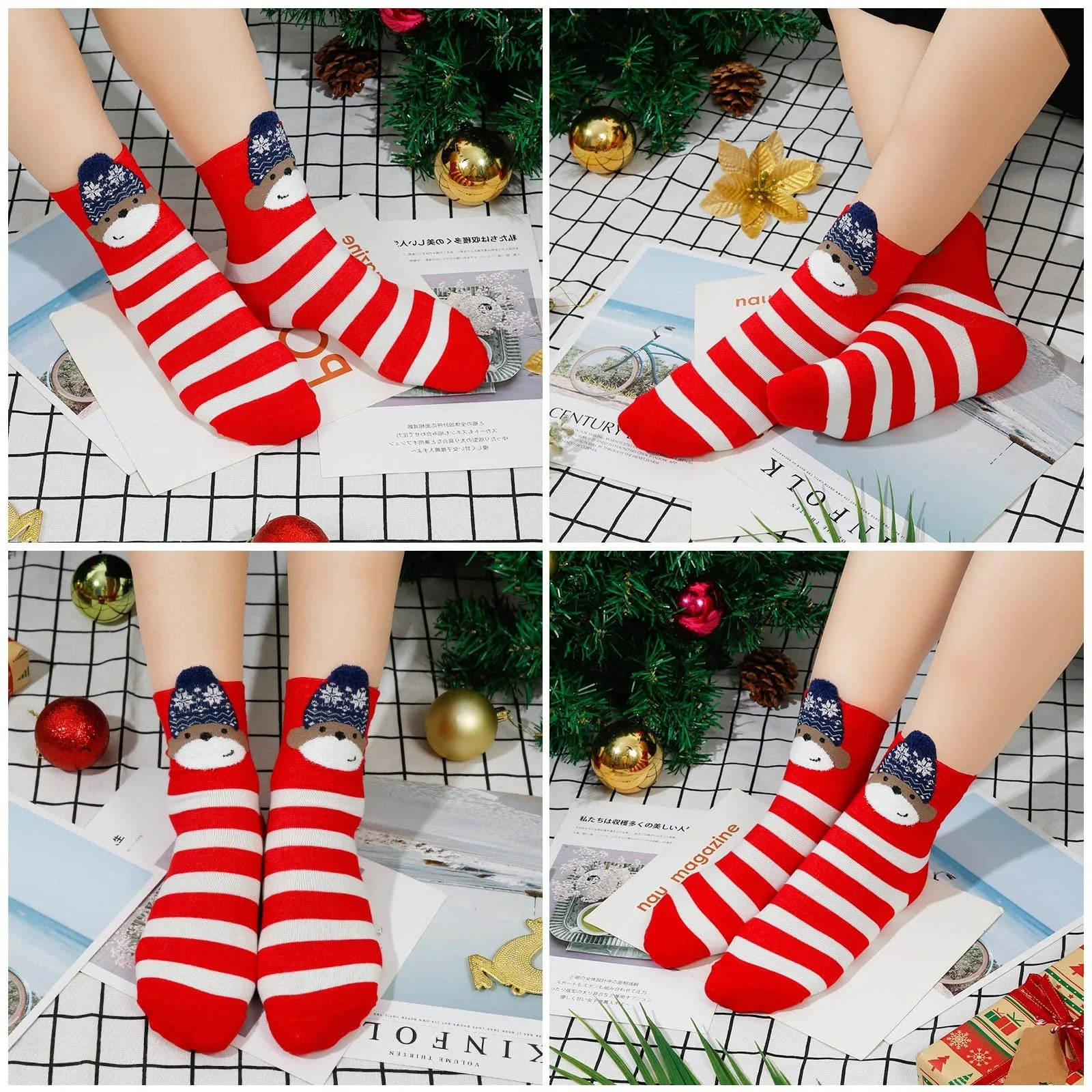 Різдвяні шкарпетки Diealles Shine, 4 пари, бавовняні, фото №3 Різдвяні шкарпетки Diealles Shine, 4 пари, бавовняні, фото №3