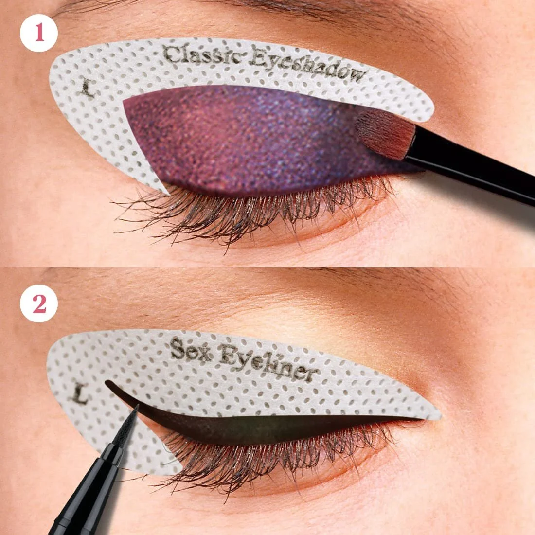 Трафареты для подводки и теней LEEQ, фото №4