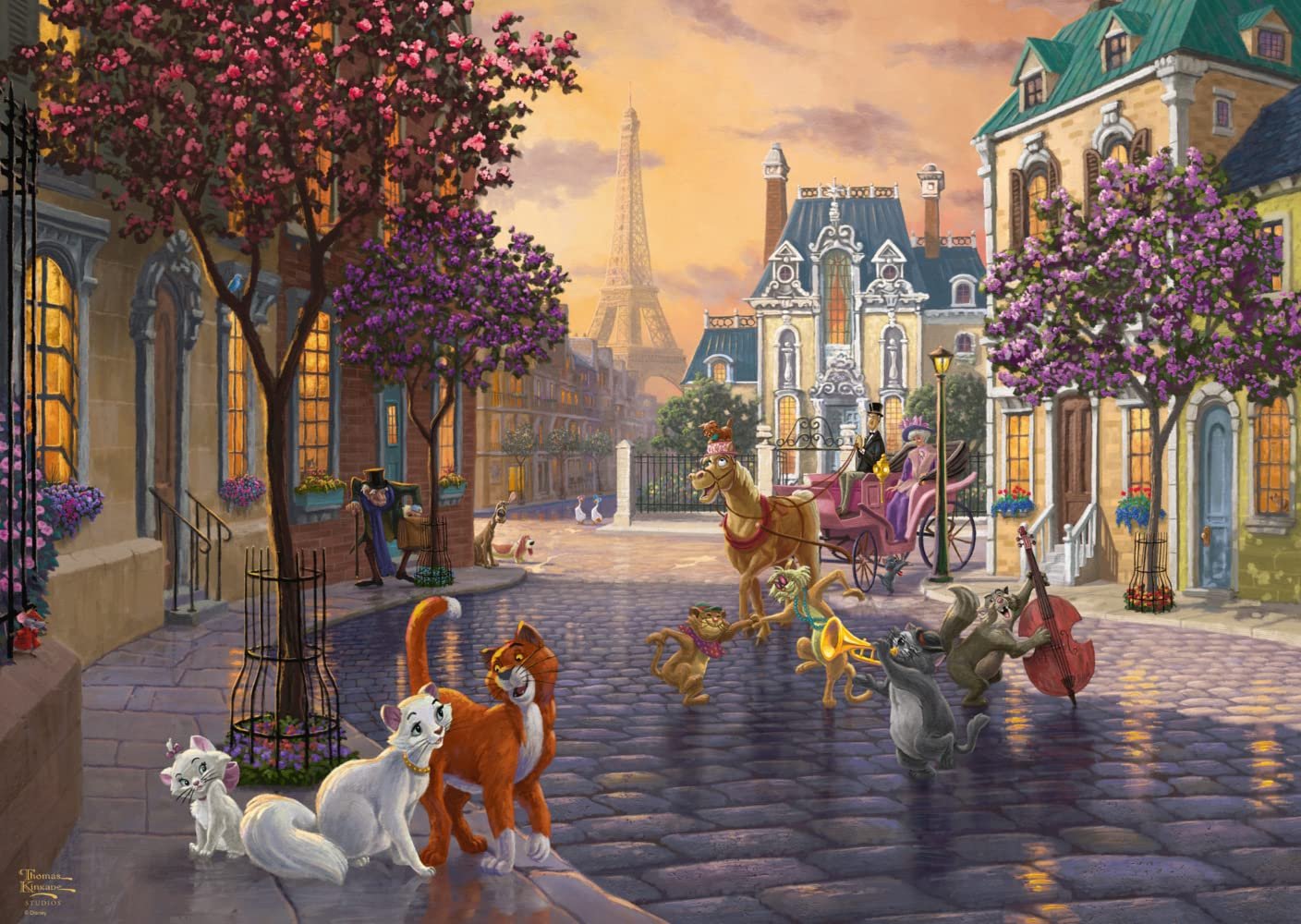 Пазл Schmidt Spiele Thomas Kinkade, Disney “The Aristocats” 59690 1000 элементов Разноцветный, фото №2 Пазл Schmidt Spiele Thomas Kinkade, Disney “The Aristocats” 59690 1000 элементов Разноцветный, фото №2