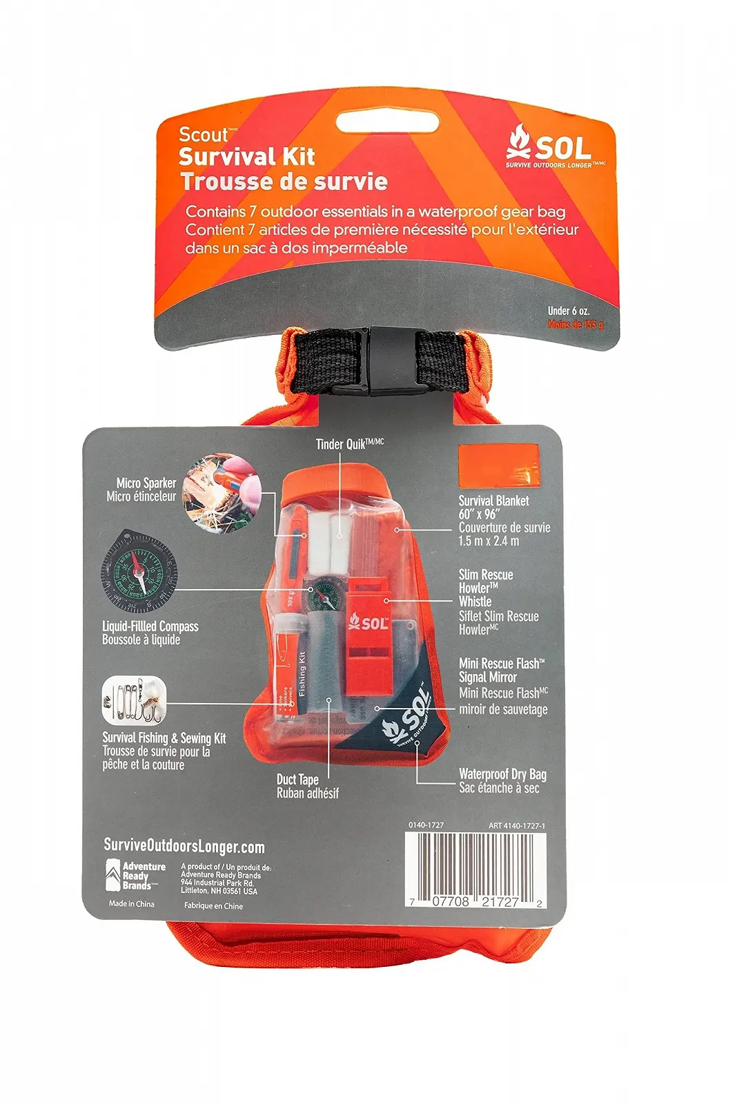 Набір виживання Survive Outdoors Longer Scout червоний, фото №2