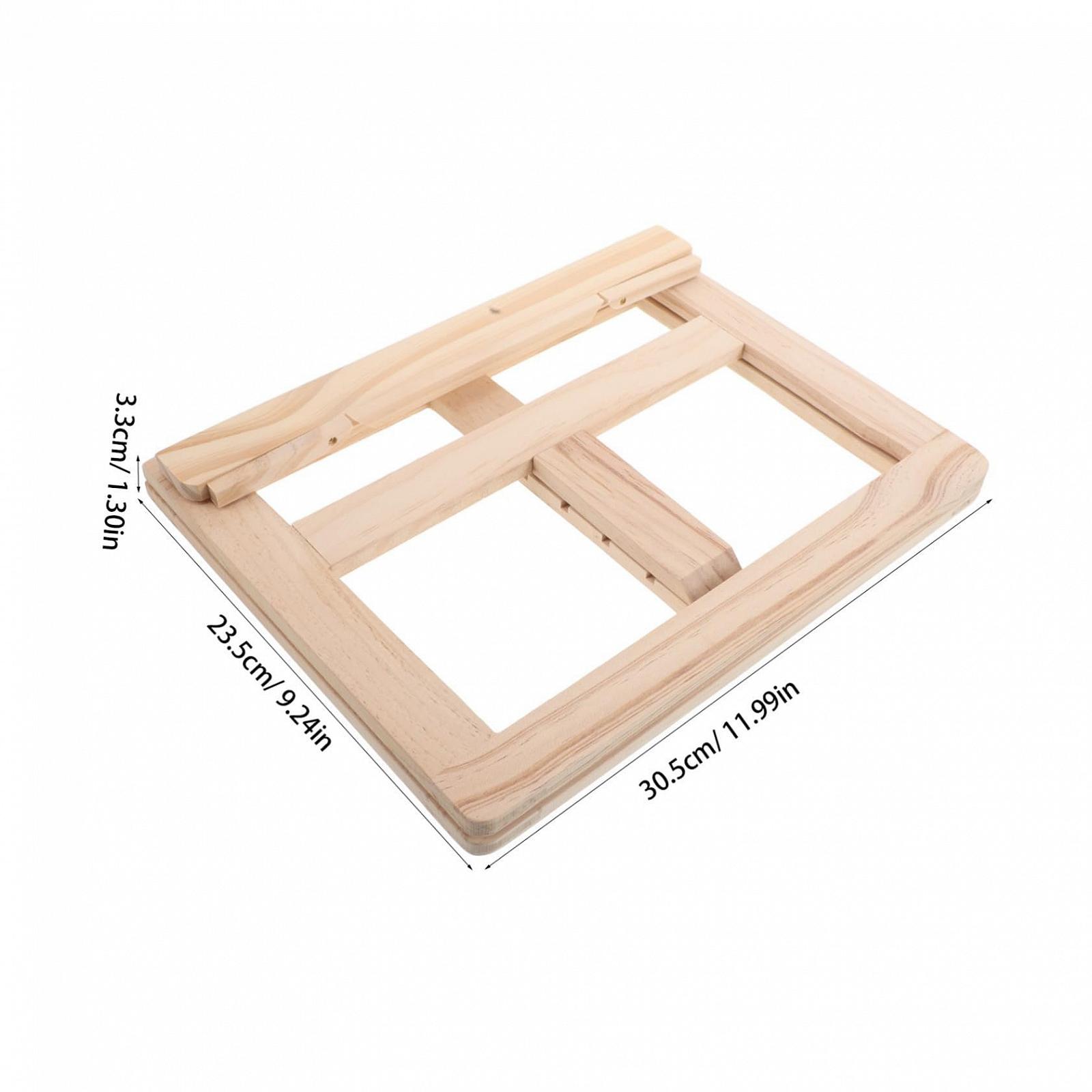 Підставка для книги Регульована складана дерев'яна Компактна ергономічна, фото №2