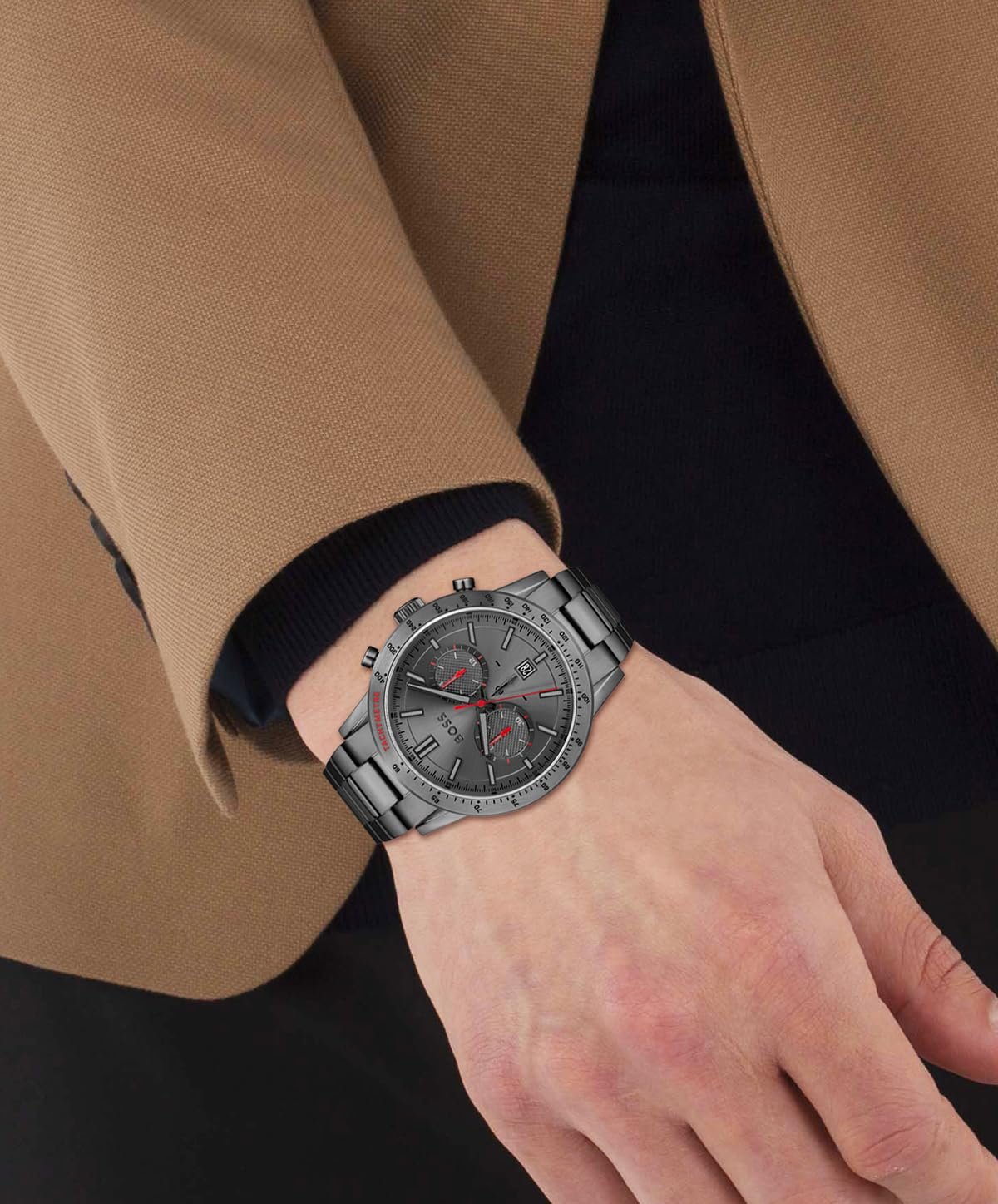 Хронограф BOSS Коллекция Allure Модель 1513924, Кварцевые, Серый, Браслет, фото №4