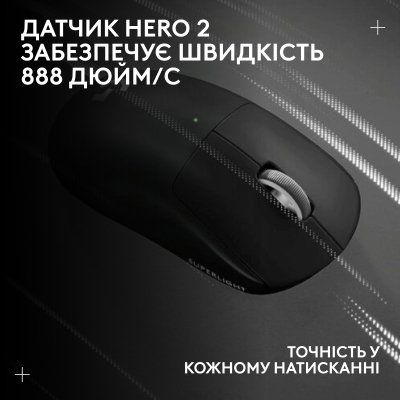 Мышка Logitech G Pro X Superlight 2 Lightspeed Wireless Black (910-006630), фото №12