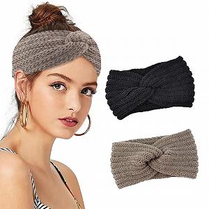 Пов'язка на голову В'язана однотонна - Фото 1