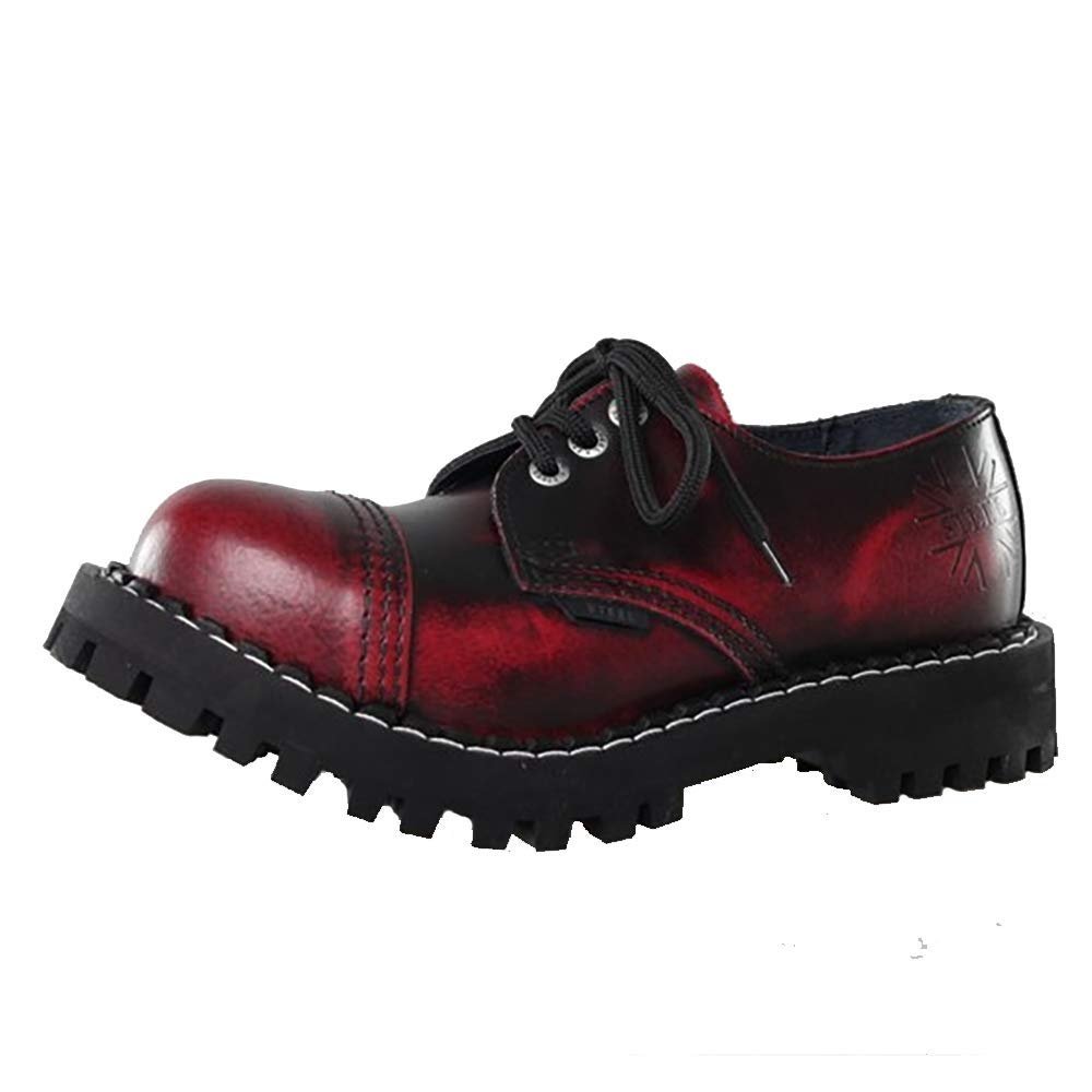 Ботинки Steel Shoes & Boots 3 отверстия Бордовый, размер 8, фото №1
