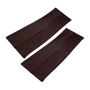 Повязка на голову WESTEND CHOICE Kylie Однотонная Эластичная Широкая 9 см Темно-коричневый - Фото 1