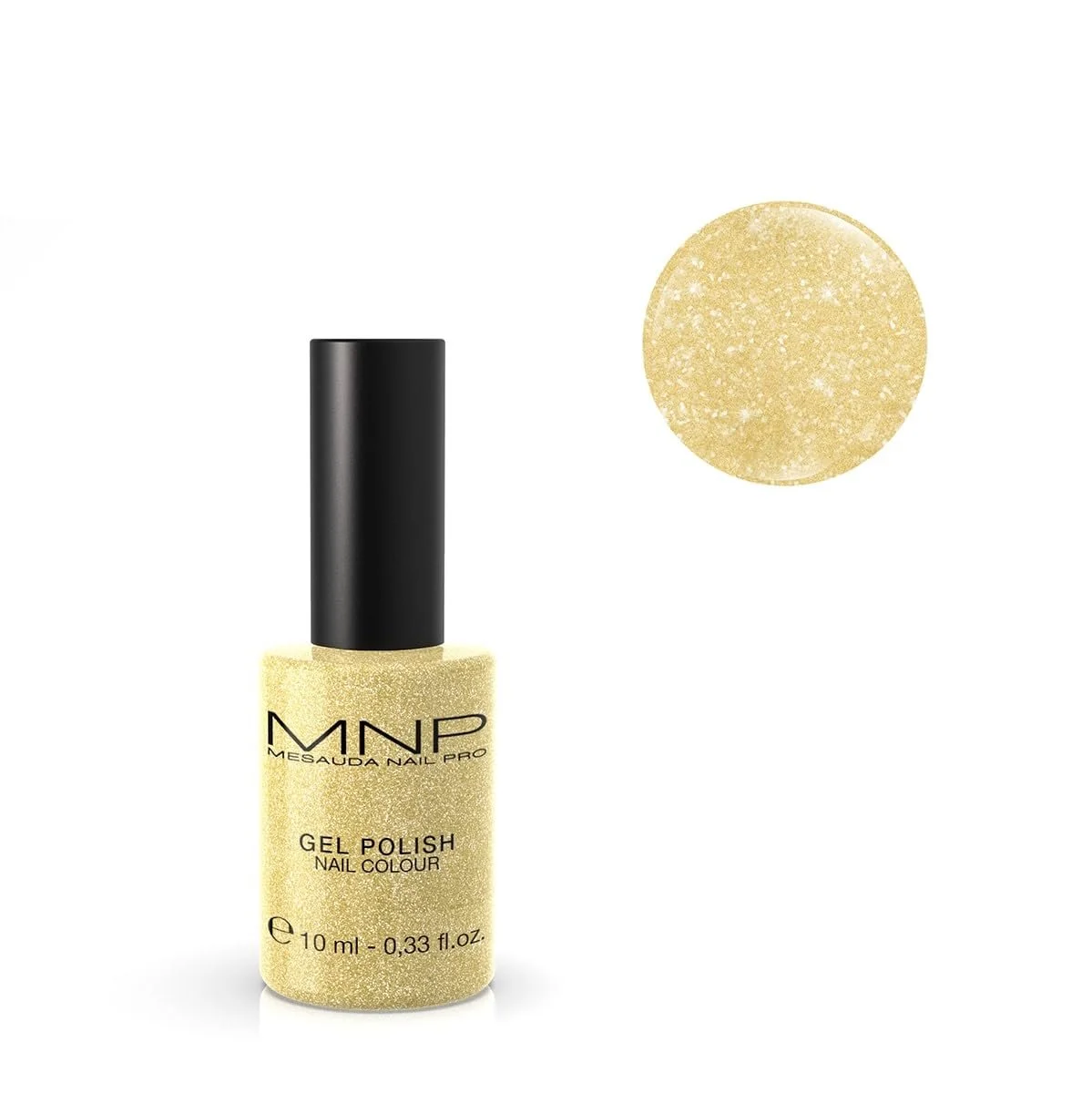 Гель-лак Mesauda MNP 52 Gold Glitter, 10 мл, фото №1 Гель-лак Mesauda MNP 52 Gold Glitter, 10 мл, фото №1