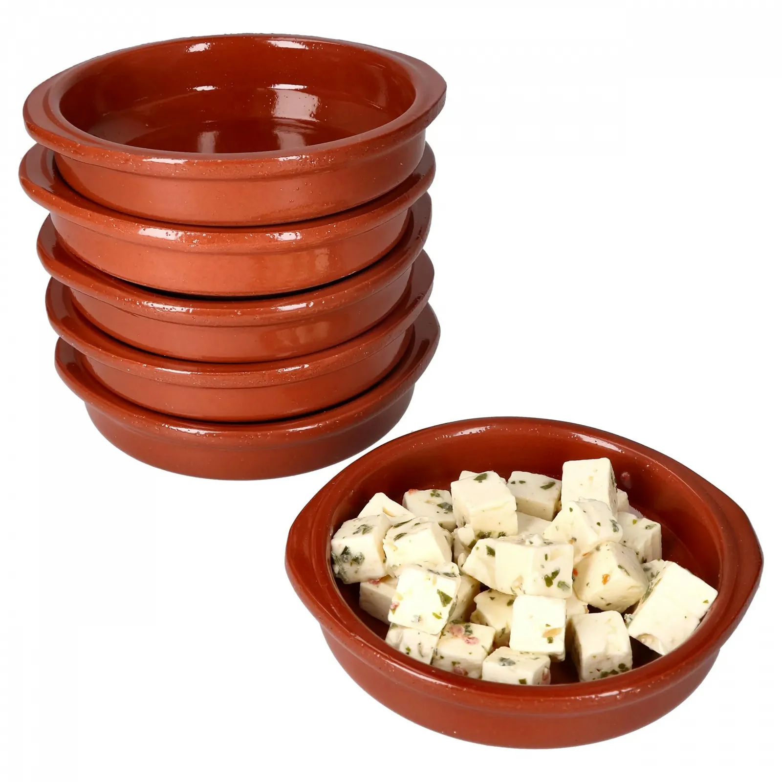 Миска MamboCat Bernd 100 мл Круглая 12 см Глазированная Глина Размер S, фото №4