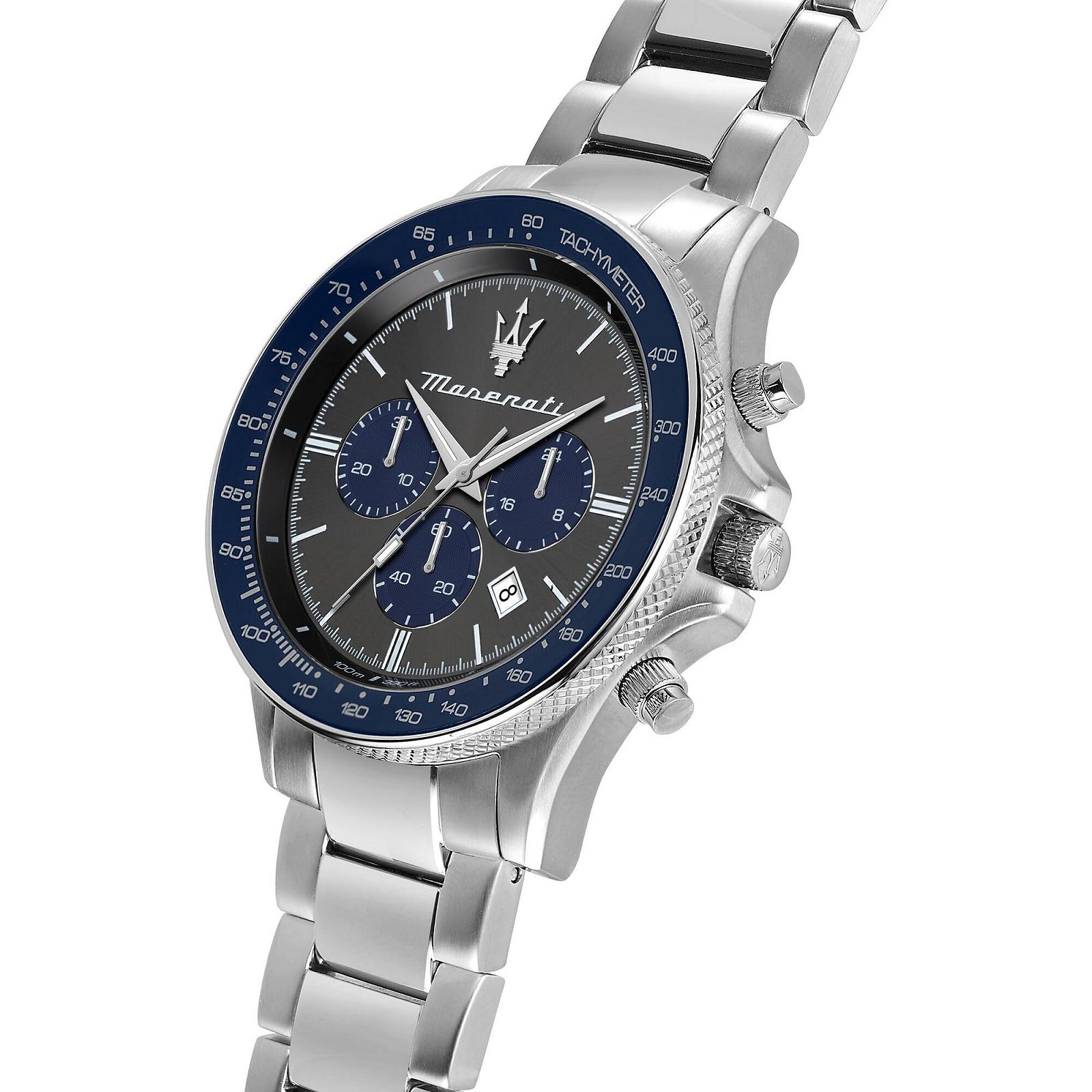 Годинник Maserati Sfida R8873640018 для чоловіків Обмежена серія Хронограф Аналоговий срібний Спортивний, фото №5