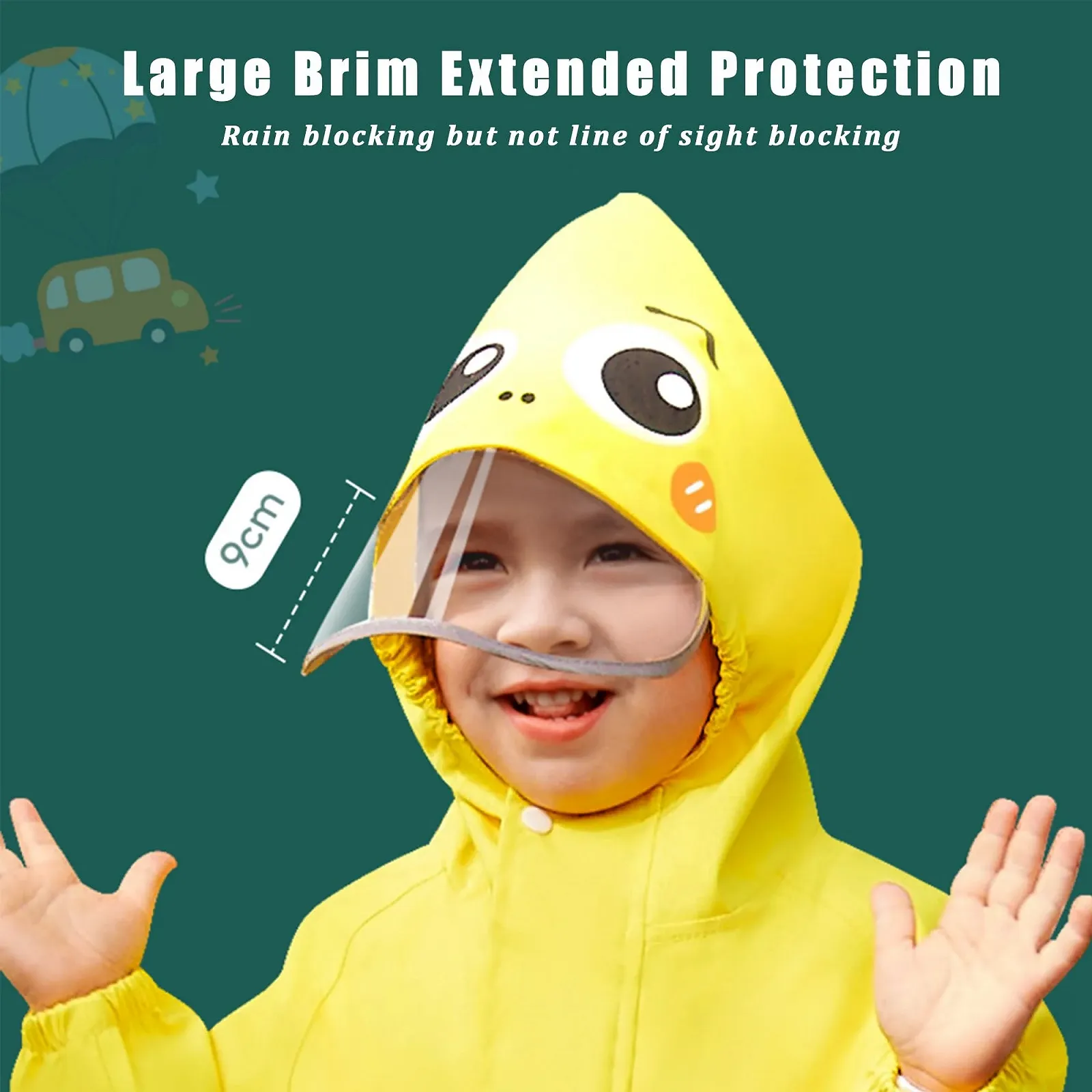 Суцільний дощовик Doladola для хлопчиків, фото №3