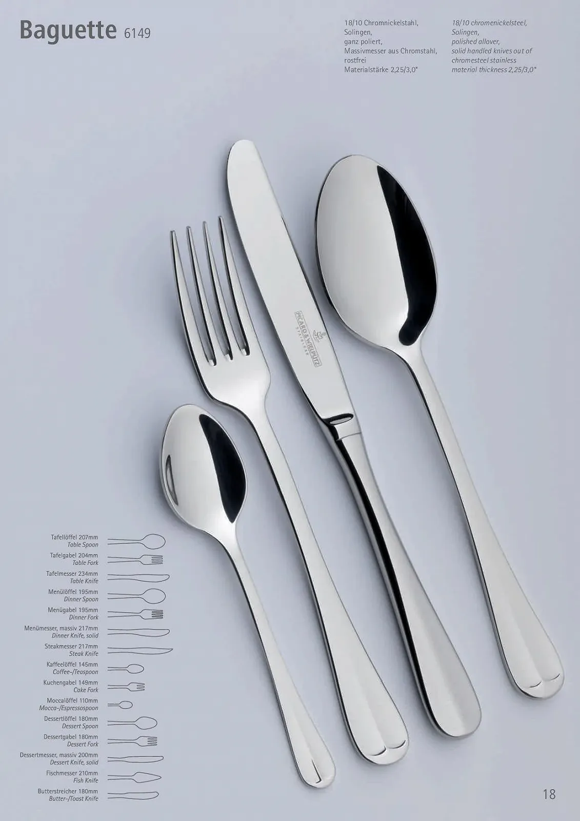 Ложка для мокко/еспресо Picard & Wielpütz BAGUETTE 6149, 12 штук, фото №2