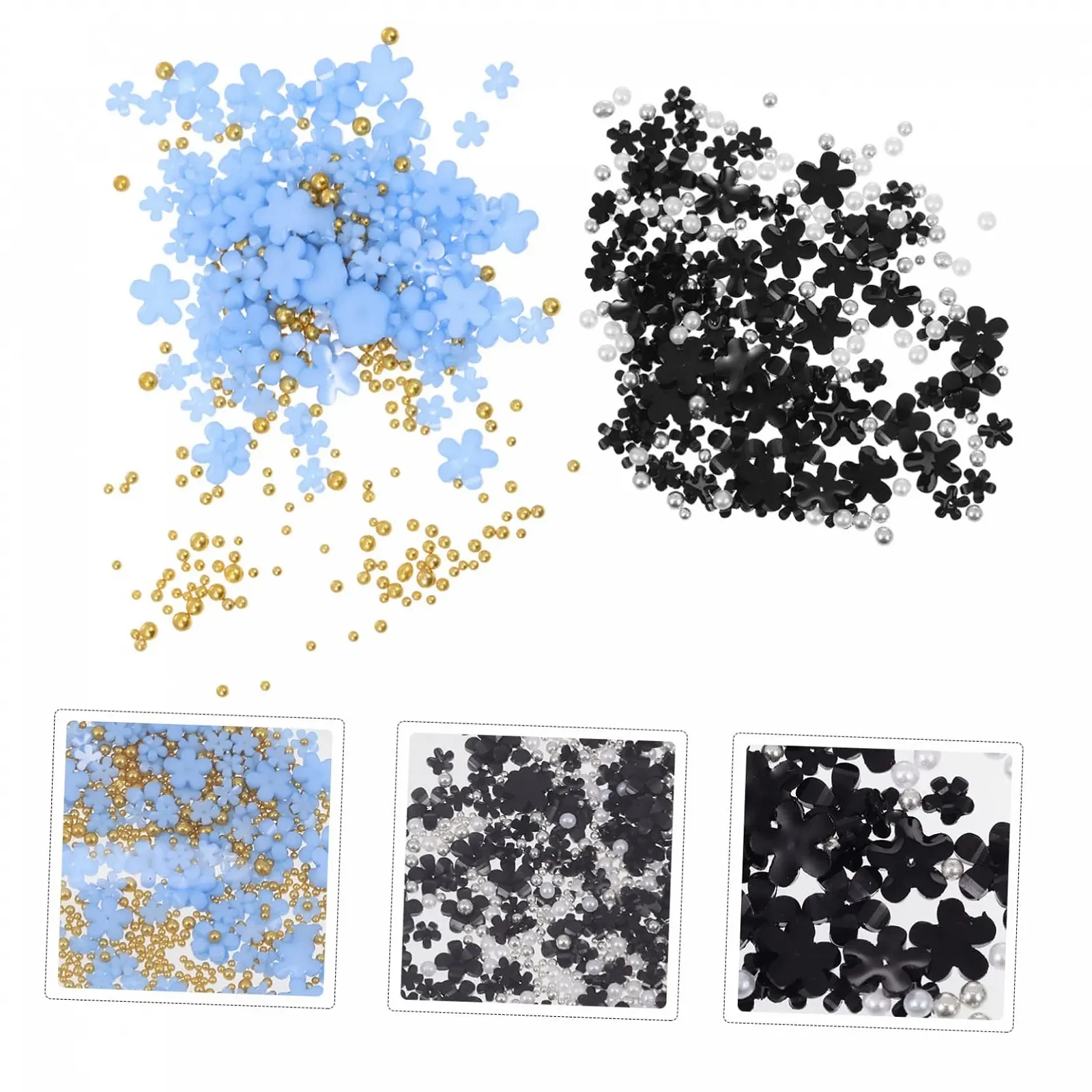 Украшения для ногтей Healeved 5 шт., декоративное искусство для ногтей, нежные украшения для ногтей для творческого дизайна ногтей и рукоделия, серебряная жемчужина, фото №5