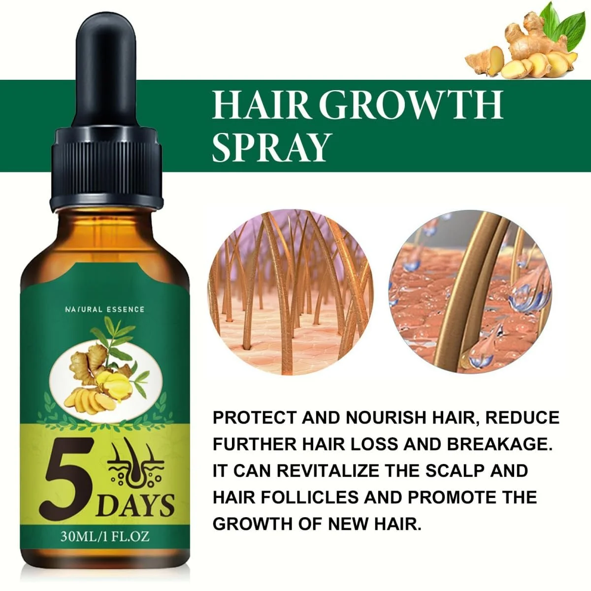 Сироватка для волосся Імбирна Інтенсивний догляд, фото №6