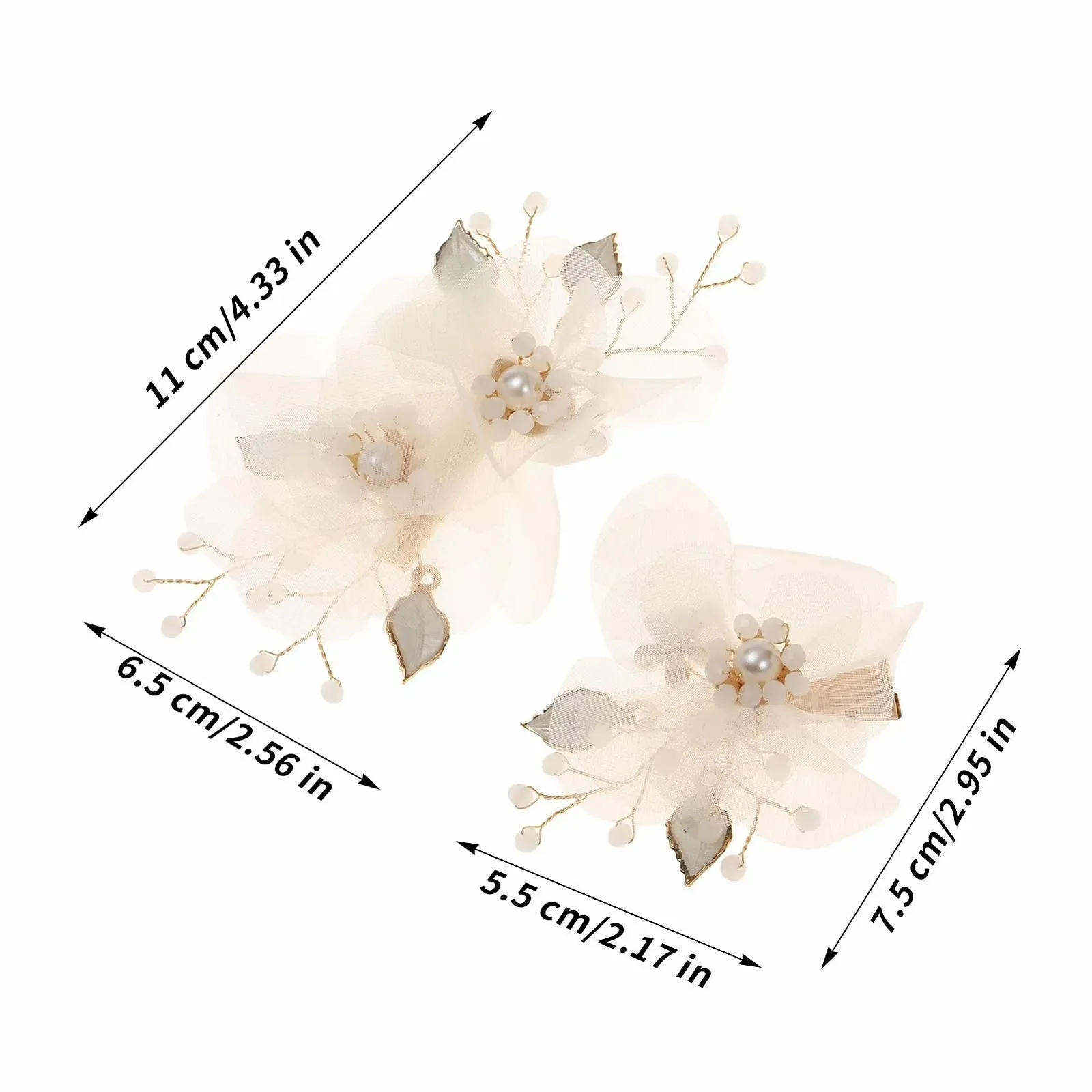 Заколка для волос Perlen, 2 шт. Декоративные заколки для волос с классическим жемчугом., фото №5