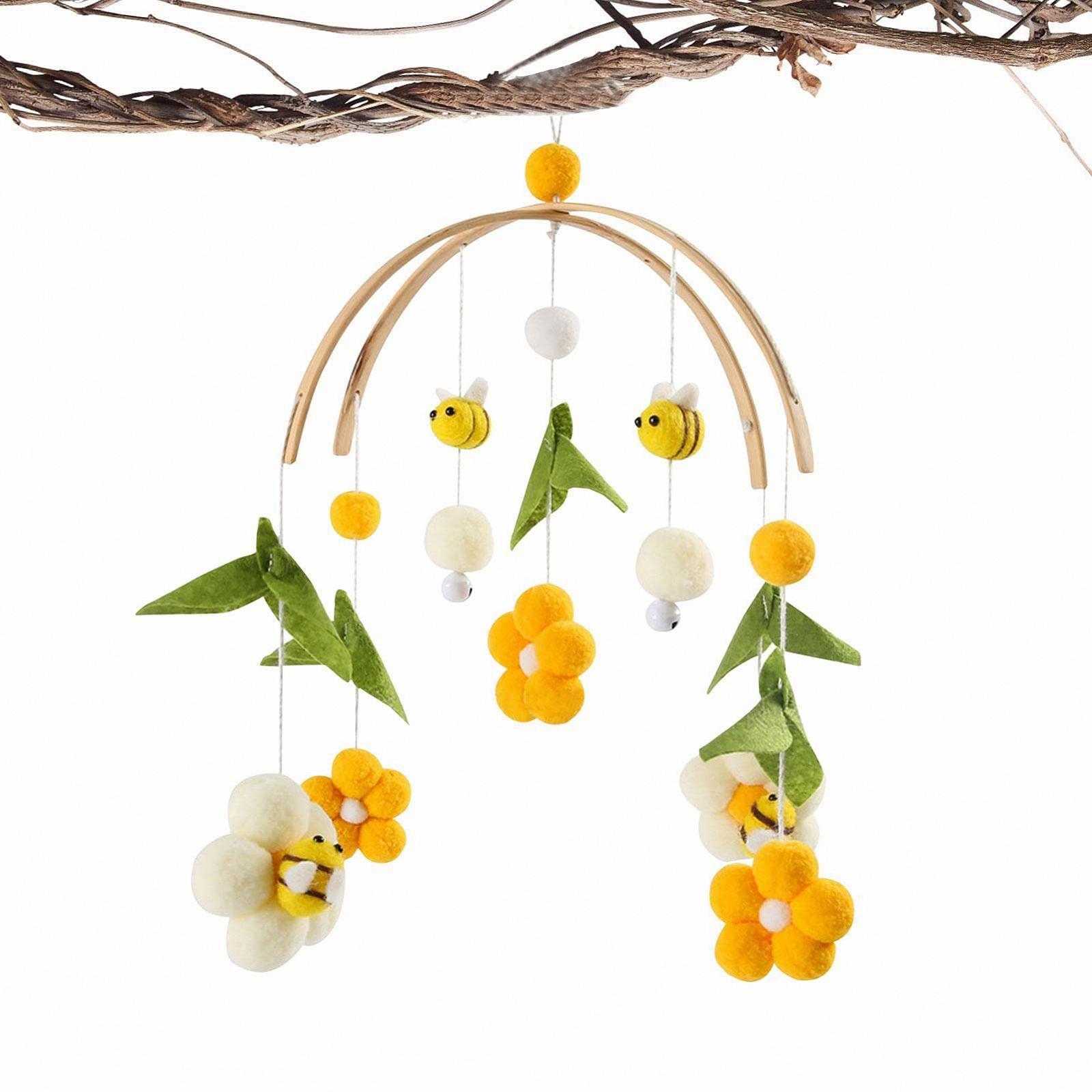 Мобиль Baby Wind Chimes Honey Bee Crib Baby Bed Bell Handmade Hanging Toy Цветок, фото №3