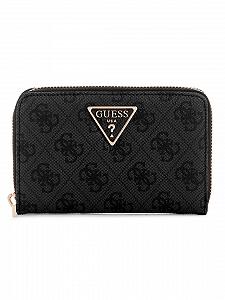 Гаманець GUESS Laurel II SLG Medium Zip Around Coal Logo - Фото 1