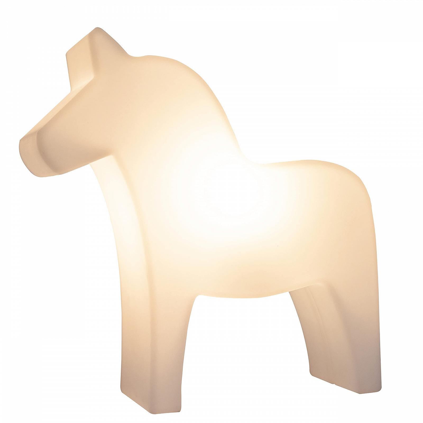 Настільна лампа 8 seasons Design Shining Dala Horse E27 43 см біла, фото №1