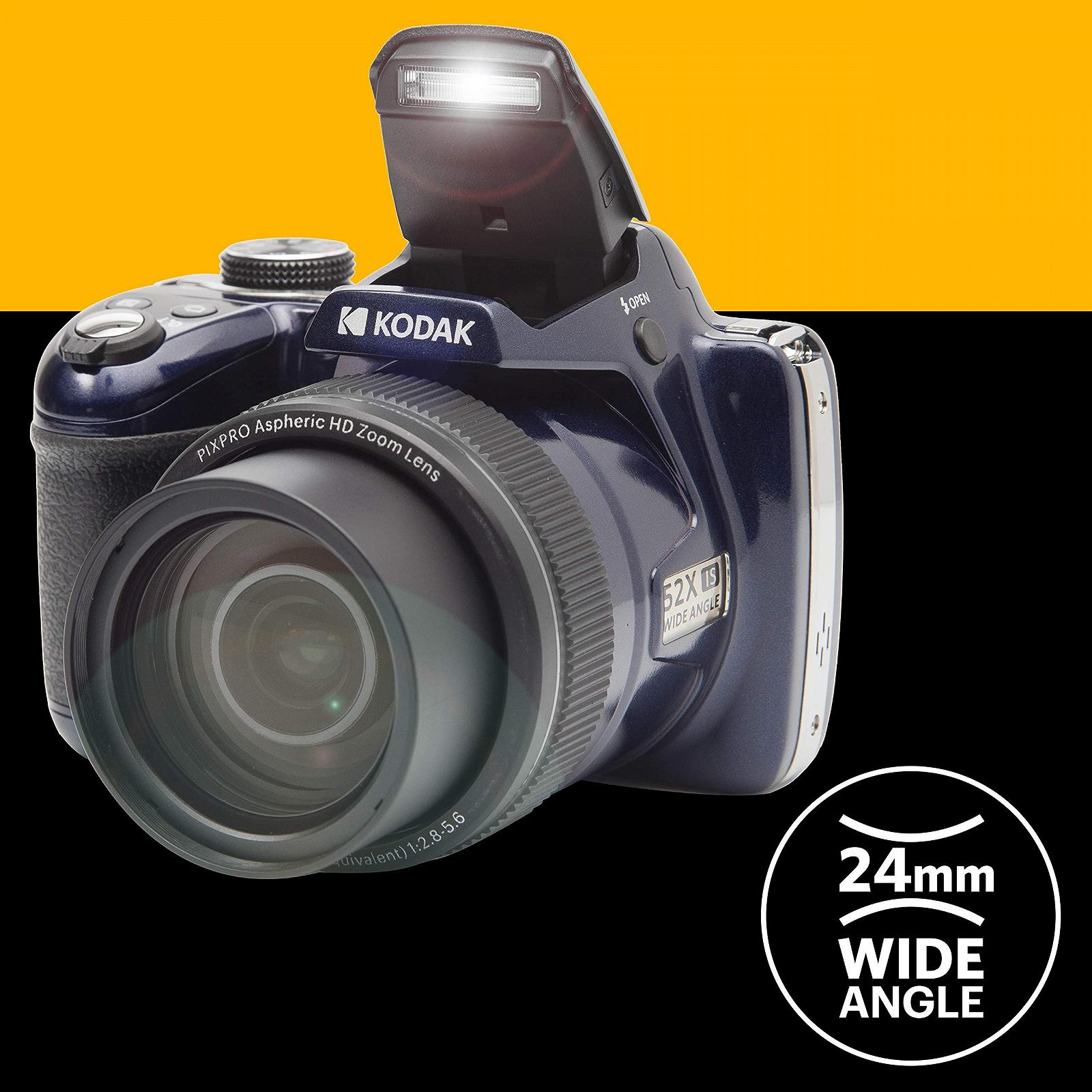 Цифровая камера KODAK Pixpro AZ528, 16 мегапикселей, 52-кратный оптический зум, оптический стабилизатор изображения, 3-дюймовый ЖК-дисплей, видео 1080p Full HD, литий-ионный аккумулятор - Midnight Blue, фото №5