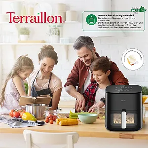 Мультипіч TERRAILLON COOK&FRY XL 7 л 2300 Вт подвійне нагрівання без PFAS 8 програм LED сенсорний екран synthetic.ua - Фото 1