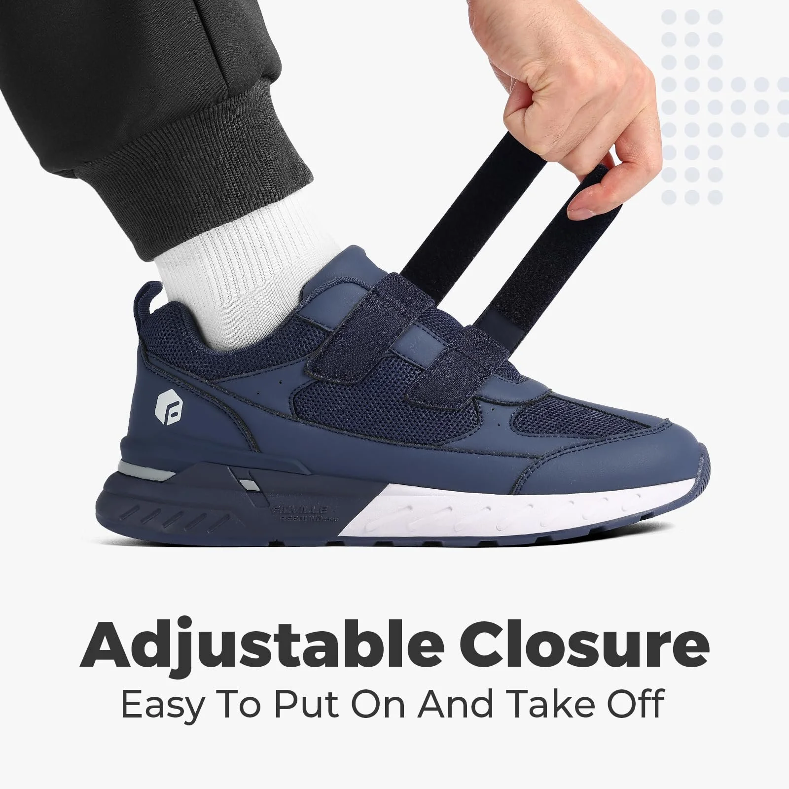 Кросівки FitVille надширокі з застібкою-липучкою, фото №3 Кросівки FitVille надширокі з застібкою-липучкою, фото №3