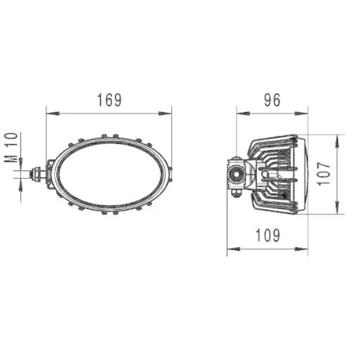 Робоча фара HELLA 1GA 996 761-191 для KUBOTA GRIMME, фото №4 Робоча фара HELLA 1GA 996 761-191 для KUBOTA GRIMME, фото №4
