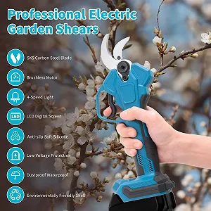 Секатор електричний акумуляторний 65 мм для Makita 18 V Безщітковий двигун РК-дисплей synthetic.ua - Фото 1