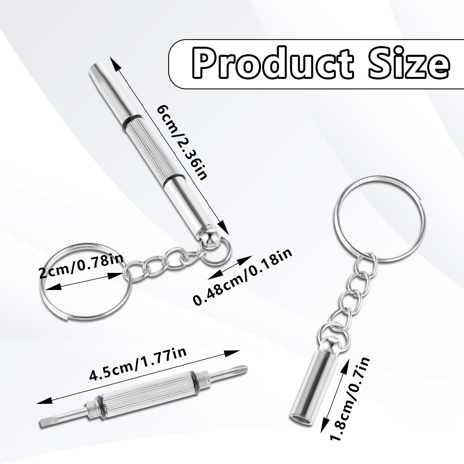 Набір simarro Mini 6 Precision Key Ring Стальний Сріблястий, фото №4 Набір simarro Mini 6 Precision Key Ring Стальний Сріблястий, фото №4