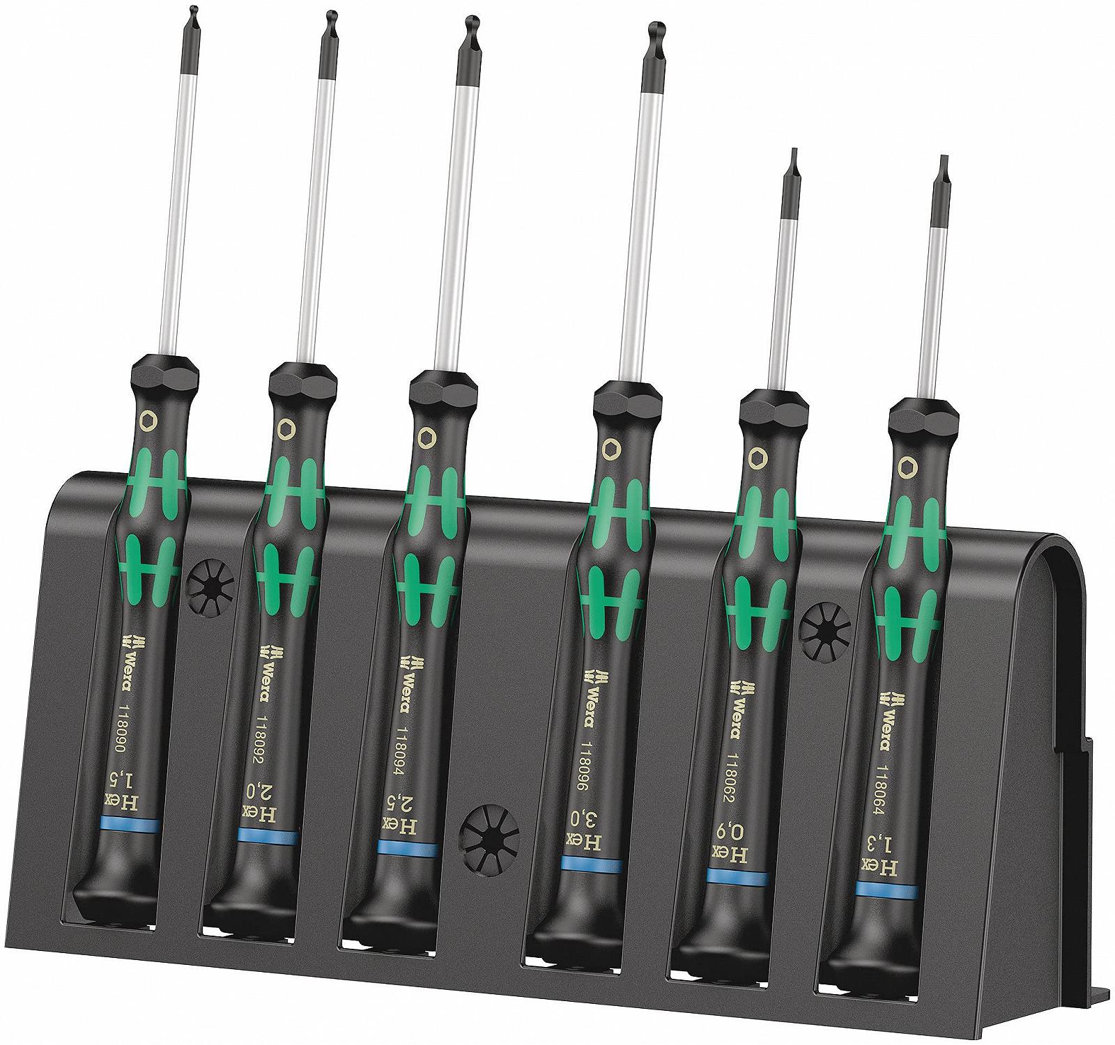 Набор отверток Wera Electronics 2052/6 + Rack 6-Piece 05118156001, фото №1 Набор отверток Wera Electronics 2052/6 + Rack 6-Piece 05118156001, фото №1