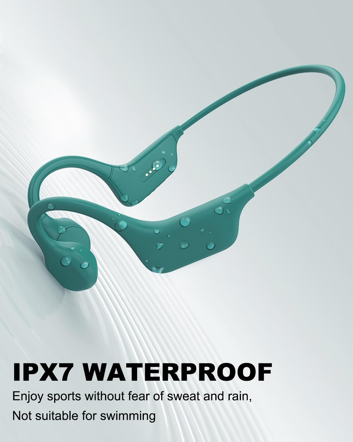 Наушники SANOTO Bone Sound Bluetooth 5.0 открытые наушники IPX7 водонепроницаемые потоотталкивающие костнопроводные наушники спортивные для бегунов велосипедистов фитнеса, фото №4