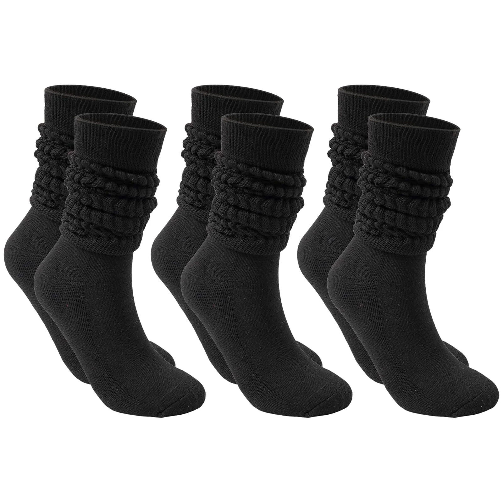 Шкарпетки Slouch для жінок 3 пари, подовжені шкарпетки до колін, фото №1