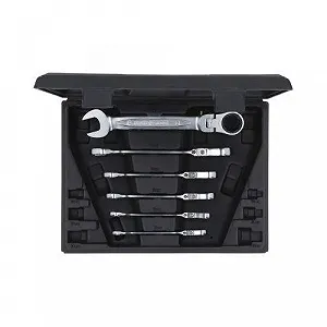 Набір ключів комбінованих тріскачкових KS TOOLS 503.4859 synthetic.ua - Фото 1