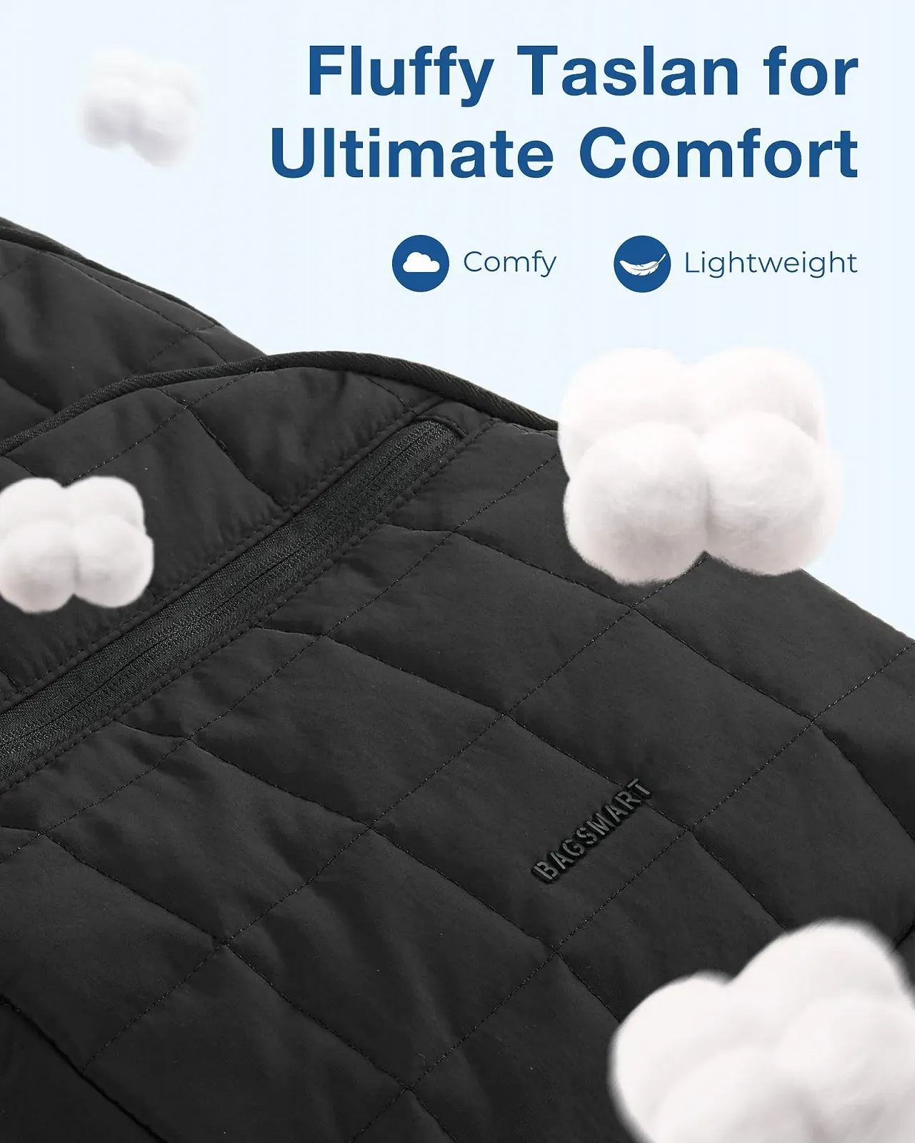 Рюкзак для ноутбука bagsmart 15.6 дюйма Черный, фото №4 Рюкзак для ноутбука bagsmart 15.6 дюйма Черный, фото №4