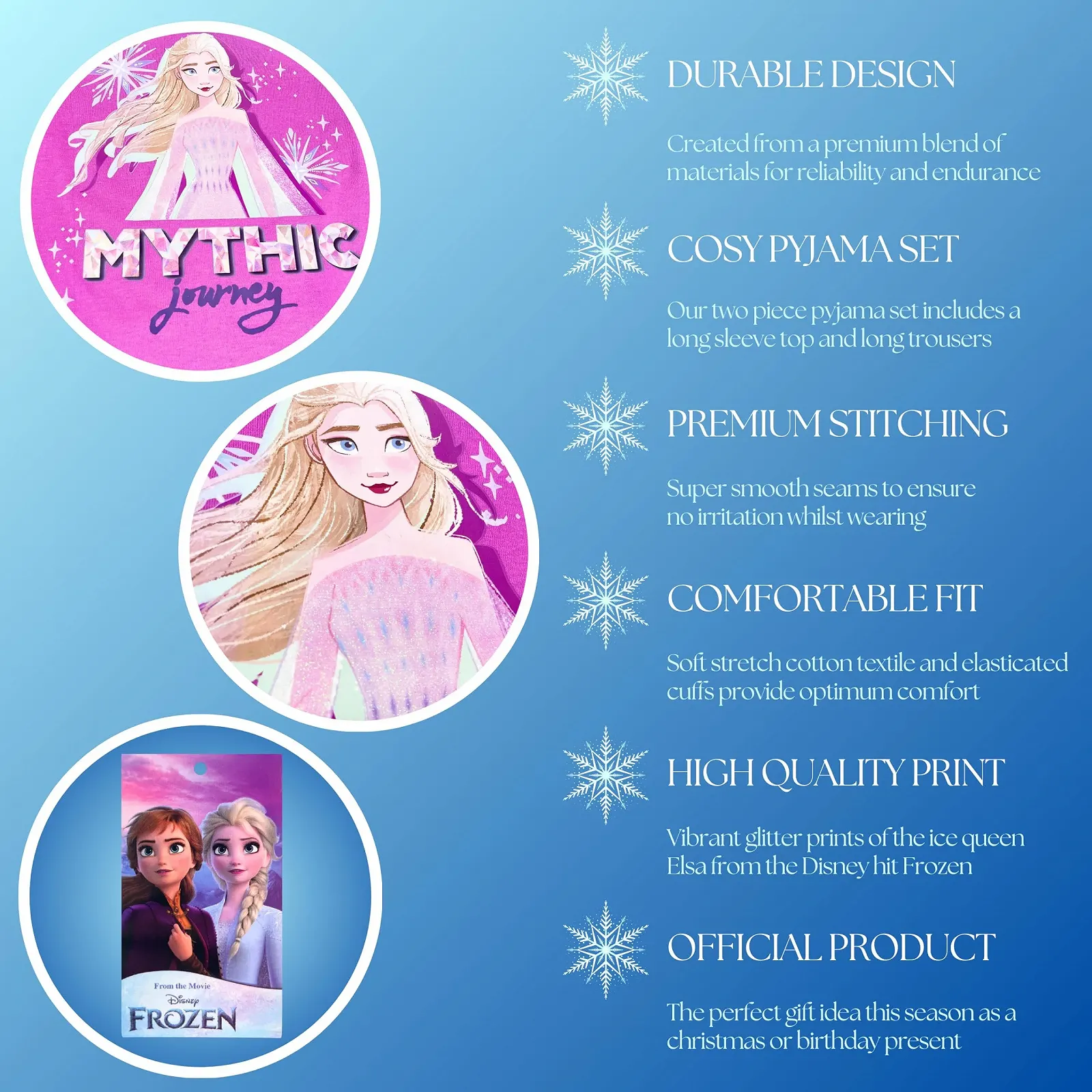 Піжама Disney Elsa Футболка та довгі штани Фіолетовий колір, фото №5