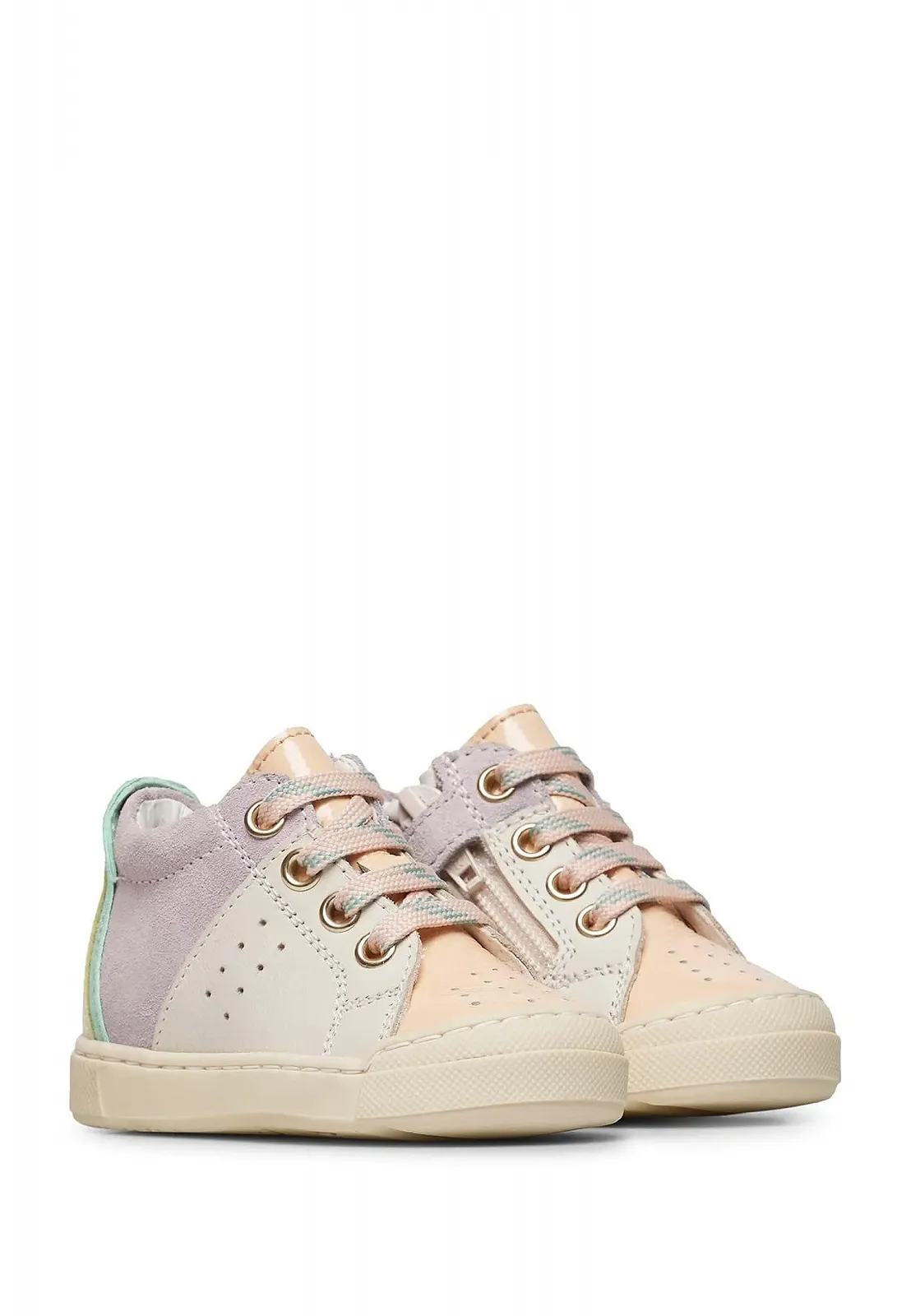 Кроссовки для кроватки Falcotto Fabron на молнии для девочек, фото №7