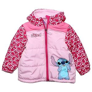 Пухова куртка з капюшоном для дівчат Lilo et Stitch - Фото 1