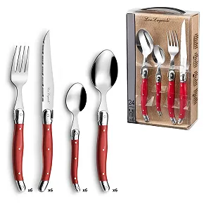 Набір столових приборів для стейка LOU LAGUIOLE Tradition 24 предмети - Фото 1