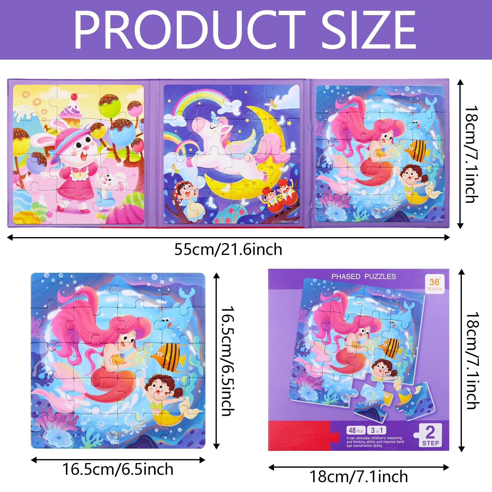 Магнітна головоломка 3-в-1 для дітей від 3 років для подорожей, фото №2