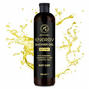 Гель для душа Energy для мужчин с эфирными маслами бергамота, грейпфрута и лайма 500 мл synthetic.ua - Фото 1