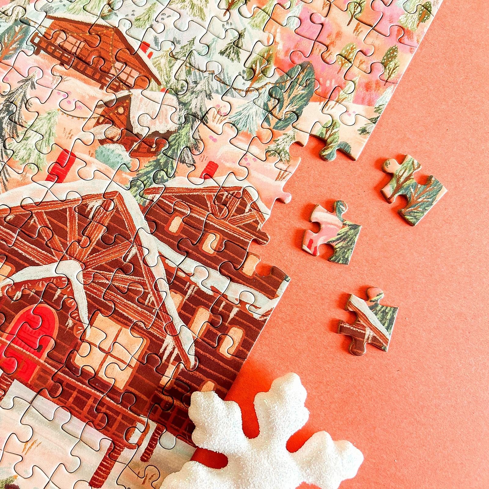 Пазл Elena Essex Christmas Puzzle Alpine Holiday 1000 деталей 70 x 50 см, фото №9