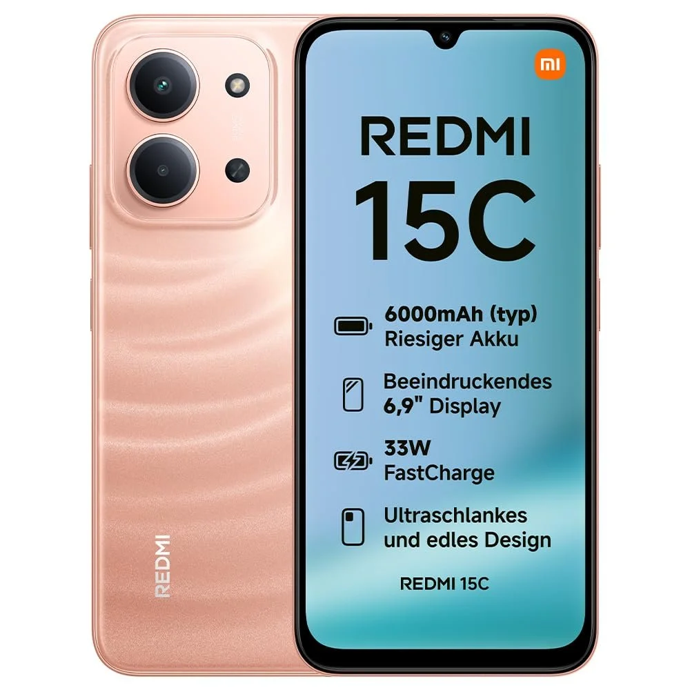 Смартфон Xiaomi Redmi 15C 4/128GB 6.9" 120Hz 50MP 6000mAh 7.99 мм Twilight Orange, фото №1 Смартфон Xiaomi Redmi 15C 4/128GB 6.9" 120Hz 50MP 6000mAh 7.99 мм Twilight Orange, фото №1