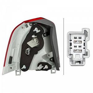 Фонарь задний HELLA 2VA 011 527-041 для VOLVO, правый synthetic.ua - Фото 1